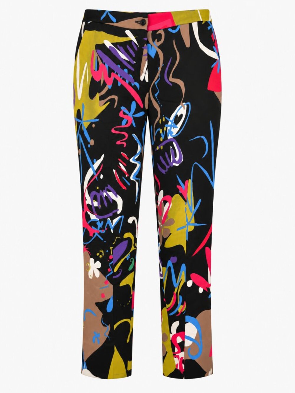 ETRO Milano Abstract Graphic Print Dopamine Straight Leg Pants Multicolor I 42 M